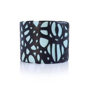 Black Leather Lace Cuff